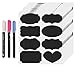JPACO 56 Chalkboard Labels & 3 Chalk Markers – Pink, White, & Blue Liquid Chalk Included