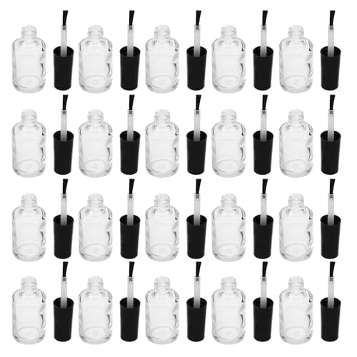 Flacons vides en verre pour vernis à ongles Mobestech lot de 20 pièces rechargeables