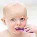 Slotic Baby Toothbrush for 0-2 Years, Safe and Sturdy, Toddler Oral Care Teether Brush, Extra Soft Bristle for Baby Teeth and Infant Gums, Dentist Recommended (4-Pack)