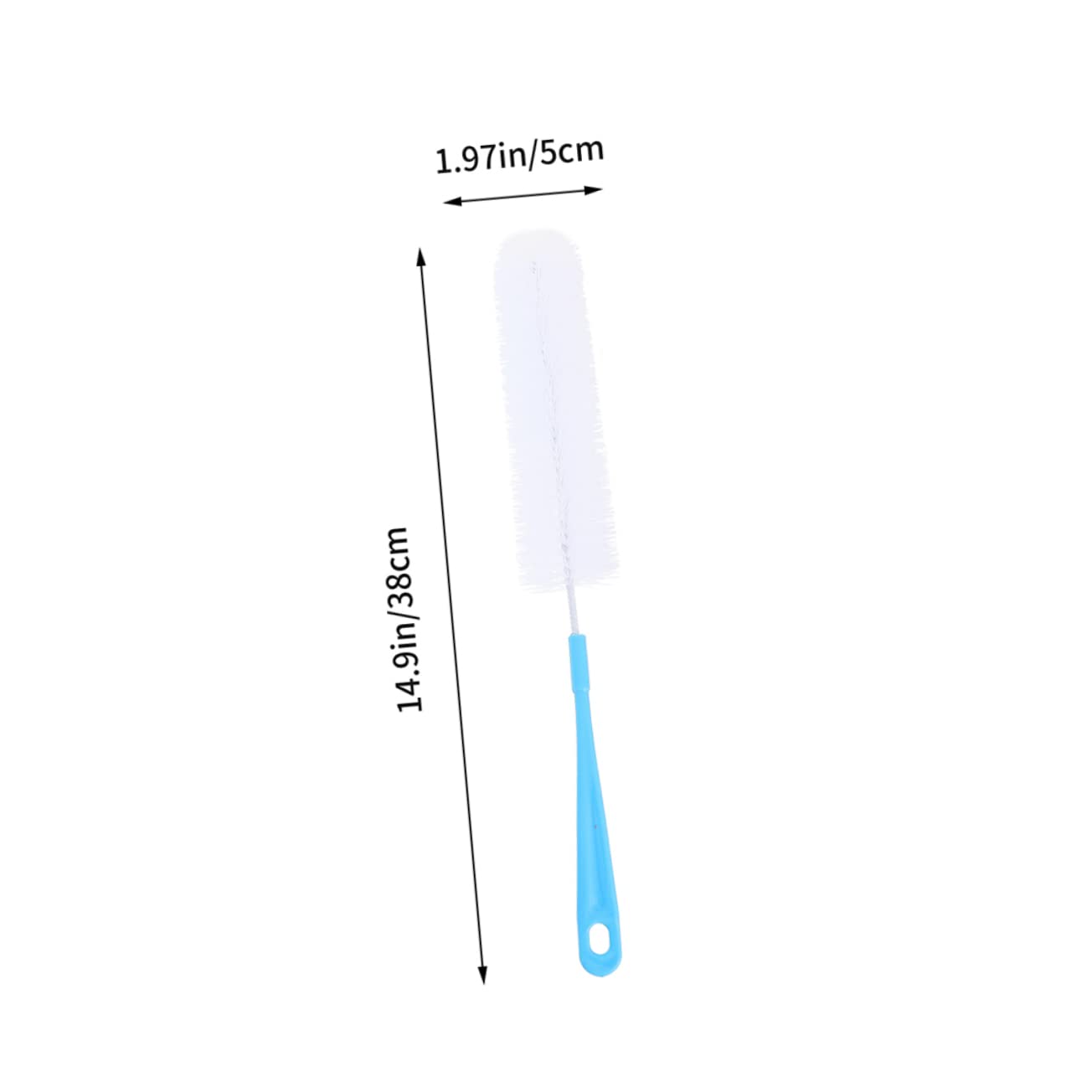 Gatuida 15pièces Brosse De Nettoyage Pour Bouteilles Pour Biberons Goupillons Et Accessoires Pour Nettoyage Et Soin Des Biberons Et Contenants Étroits Couleur Bleue