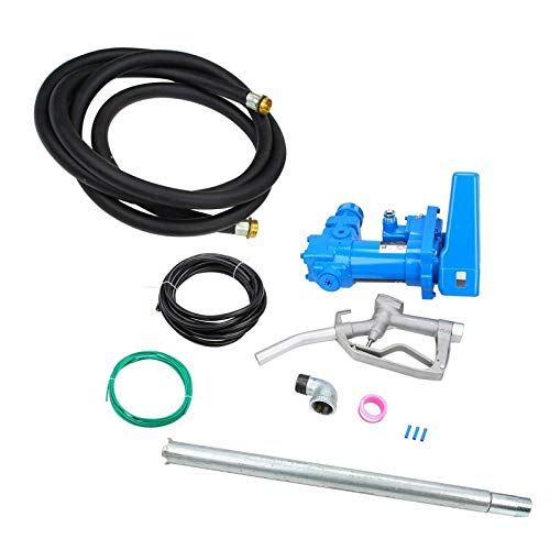 Fuel Transfer Pump 12 V DC 20 GPM DC Gas Diesel Kerosene w/Nozzle Kit Gasoline Explosion Proof Pump Electric Gasoline Pump Fuel Delivery which is Designed for Barrel or Tank mounting