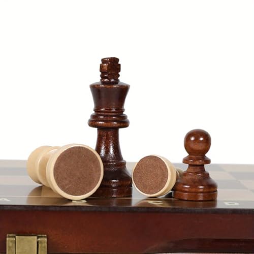Set de Ajedrez Madera Magnético Plegable 15 Pulgadas miniatura 2