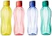 Tupperware Fliptop 1 Liter Bottle, Set Of 4, Multicolor