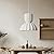 Auoriflex 15.7in Wabi-Sabi Pendant Lights White Modern Japanese Lamp Kitchen Island High-Density Polystyrene Chandelier for Dining Living Room Bedroom Restaurant Hanging Lamp