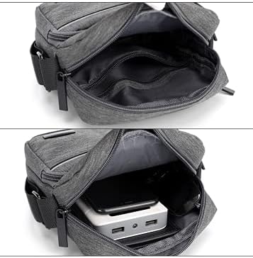 Hjkiopc Shoulder bag for Men Crossbody Small Shoulder Bag Portable mobile phone coin bag/Travel Utility Work Practical Handy Mens