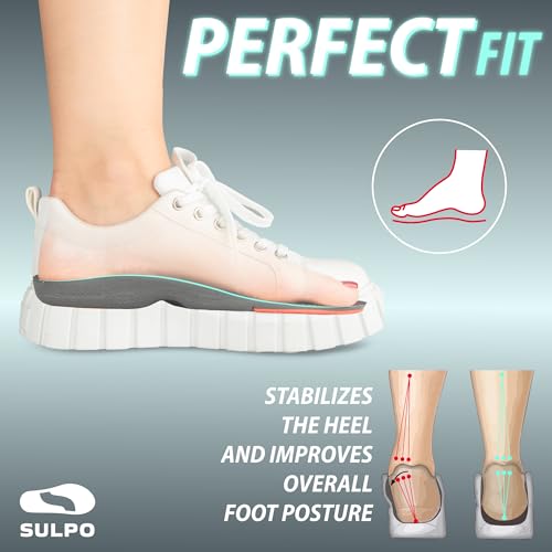 Sulpo – orthopädische Einlegesohlen EVA mit Stoßdämpfung, Fußgewölbestütze arch support, ultraleicht Größe 37-38