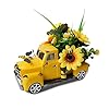 Metal truck decor with sunflowershoney bee decorfall table decor for home farmhousevintage pickup for living room shelf kitchen table centerpiecesyellow  urban country home decor