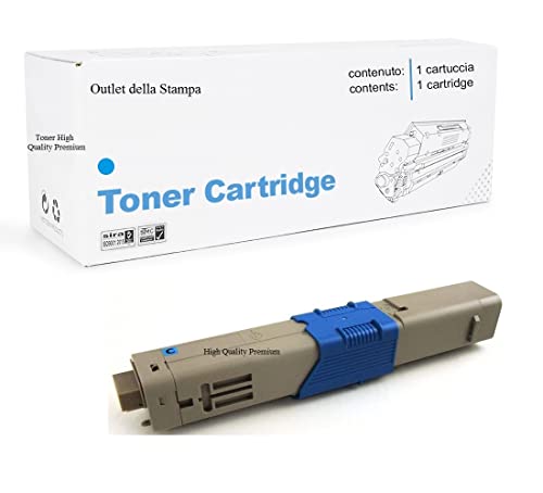 【 TONER COMPATIBILE CON OKI 44469724】HIGH QUALITY PREMIUM Nuovo con sigillo - Colore Cyano - Numero copie 5000 (con copertura del 5% su Foglio A4) - Colore Vivace e Lucido, i testi risultano chiari e nitidi - Cartuccia eccellente sui retinati e sulle scale cromatiche dei Colori, molto performante in grafica.