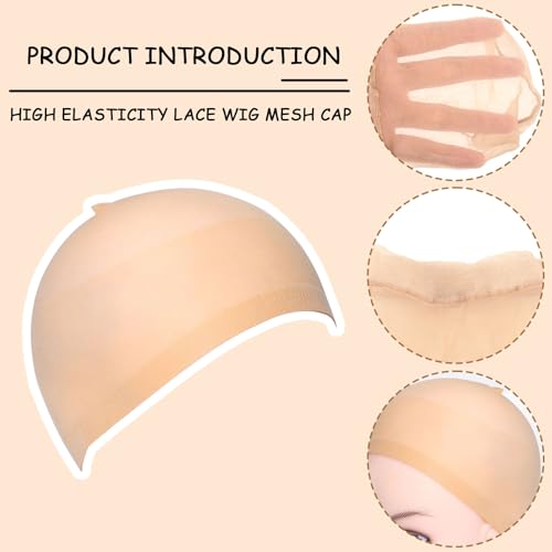 MUNSKT Latex Bald Cap for Adults with Hairnet Bald Head Wig Cap, for Halloween Makeup Cosplay Fancy Dress Cosplay - Image 4