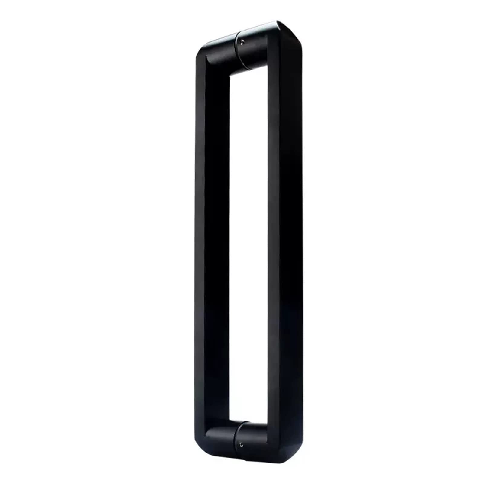 Poignées de porte d'entrée noires en acier inoxydable robuste anti-jeu pour porte en verre