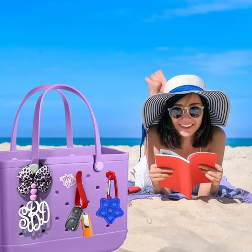 Image of Mity rain Key Holder for Bogg Bag, Accessories for Bogg Bags Original X Large, Insert Charm Carabiner Keychain for Beach Bag