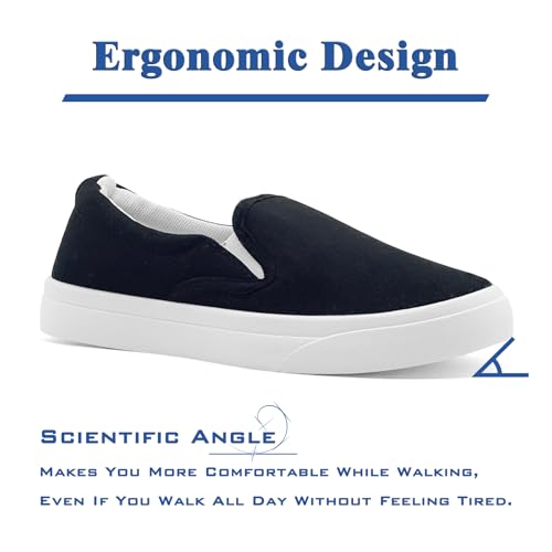 Men's Slip On Loafers Classic Canvas Shoes Casual Comfortable Flat Leisure Vintage Breathable Lightweight Dress Walking Sneakers2