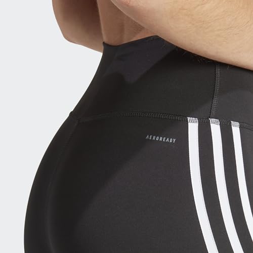 adidas Women's Leggings Designed to Move High-Rise 3-Stripes 7/8 Sport - Image 5