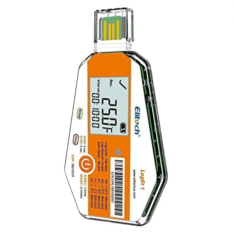 Single Use Temperature Datalogger (UK Based) (-30℃ to 70℃) for Ice Cream Factory | Calibration Certificate