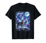 Wildlife Nature Wolf design. Wolf Howling Moon Forest designed for wolf and nature lovers, wildlife explorers, and outdoor enthusiasts. Perfect for men, women, teens, girls, and boys who feel connected to the forest and all its wonders. Whether you’r...