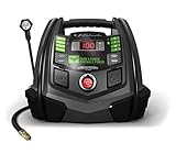 Schumacher Rechargeable AGM Jump Starter for Gas, Diesel Vehicles - 1200A with Air Compressor and 12V USB/AC Power Station to Charge Phones, Accessories