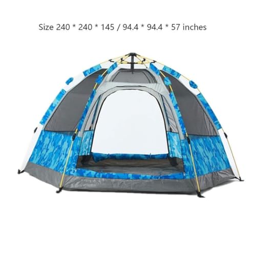Carpa automática para camping 4-6 personas hexagonal yurt miniatura 2