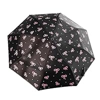 Compact Cat Umbrella - Automatic Folding, Dual-Use Rain and Sun Protection, Black Coating Anti-UV, Windproof, Lightweight, Portable Travel Companion for Men and Women