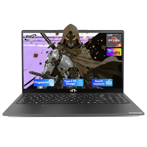 NIMO 17.3' IPS FHD-Gaming-Laptop, AMD Ryzen 5 6600H 16GB DDR5 RAM 1TB SSD (Beat i7-1165G7 Up to 4.5GHz) Radeon 660M GPU-Computer with 100W Type-C Backlit Keyboard Fingerprint