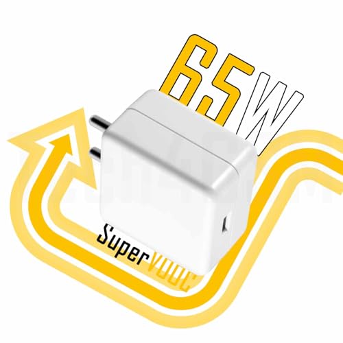 Image of AuviPal Original 65W Fast Charger Compatible With Realme Narzo 20 Pro /30 /30 Pro (Only Adapter),White