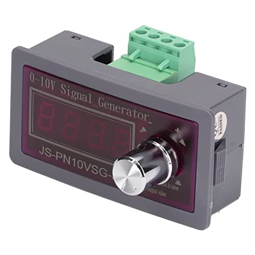 Image of DC Signal Generator, Portable High Precision 0 to 10V 0 to 20mA Adjustable Output with 4 Digit Display and Protection for PLC Debugging ABS Black 1 Pack
