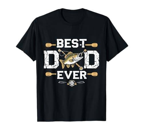 Regalos de pesca Best Dad Ever para papá - Día del Padre Camiseta