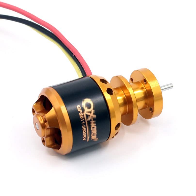 for QX-Motor QF2611 3500KV 4500KV Brushless Motor 55mm 64mm Ducted Fan Jet EDF 3-4S Lipo for RC Airplane FPV Drone Engine (Color : 64mm 4500KV Motor)