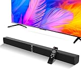 MZEIBO Sound Bar for Smart TV，80W Bluetooth Soundbar 2-in-1 Detachable TV Speaker with Bluetooth 5.0/ARC/Optical/AUX, Home Theater Surround Sound System for TVs
