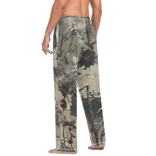Camouflage Print Pajama Pants for Men Comfort Sleep Lounge Bottoms Straight-fit with Pockets S-XXL4