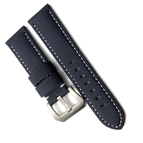 Sangle de montre en nylon américaine et cuir 24mm 26mm pour Submersible PAM01119