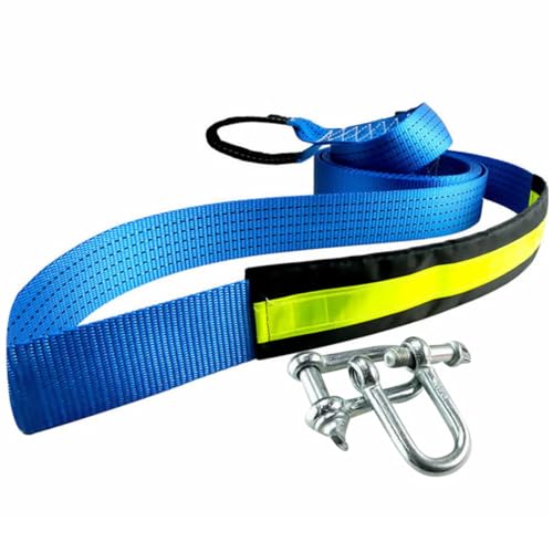 Corde de traction voiture pour voyage et dépannage sur route avec sangle robuste 5m