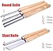 COLIBROX 8PCs Wood Carving Knife Lathe Chisel Set Turning Tools Woodworking Gouge Skew Parting
