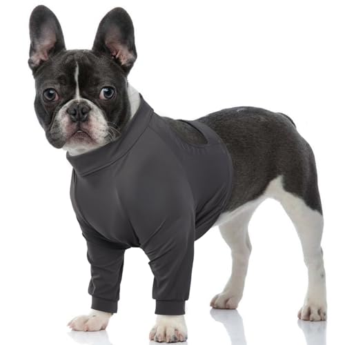 ROZKITCH Dog Surgery Leg Sleeve Front Legs, Pet Anti Licking Wound Elbow Knee Elbow Protector, Dog Recovery Suit Cone Collar Alternative for Joint Care ACL CCL Arthritis Sprain Blue L