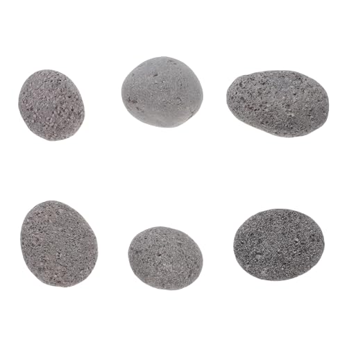 PACKOVE Piedras de Roca Volcánica Reutilizables para Fogatas y Chimeneas, Decorativas y Fáciles de Mantener, Ideales para Paisajismo y Parrillas de Piedra