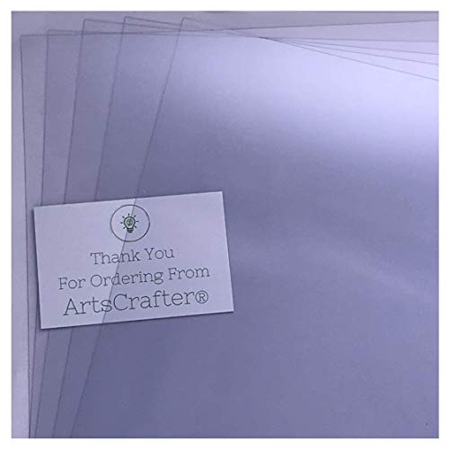 10 fogli trasparenti in acetato, formato A4, in plastica PVC sottile e flessibile.