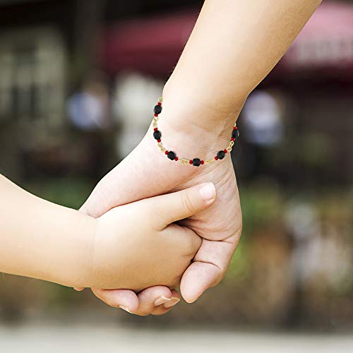 Simulated Azabache Lucky Charm Bracelet Mal de Ojo Protection for Women 7" - Classic Protection Jewelry for Teens and Ladies - an Excellent Protective Gift for Loved Ones2