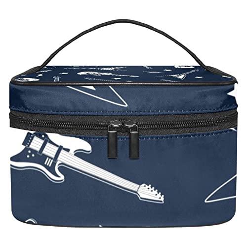 Pochette de cosmétiques guitare vintage et sac de beauté unique