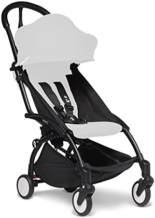 BABYZEN YOYO2 Stroller Frame, Black - Includes 5-Point Harness, Multi-Position Reclining Backrest, Canopy Extensions, Padded Shoulder Strap & Protective Storage Bag (Only Frame)