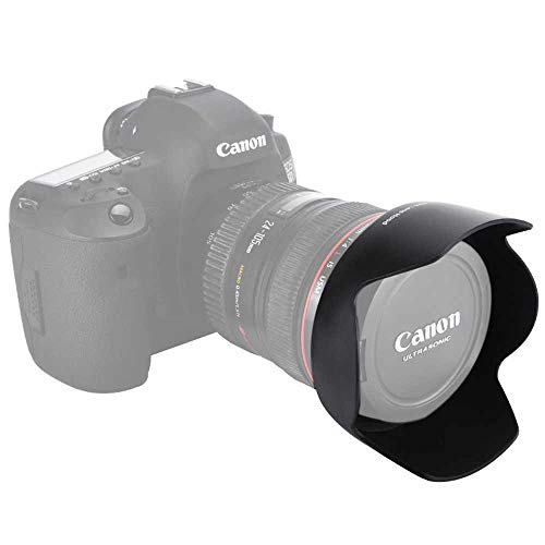 Image of FND Camera Lens Hood Replacement for Canon Camera Lens, Bayonet Mount, Made ABS (EF 24-105 3.5-5.6 is STM Lens ONLY - EW 83M)