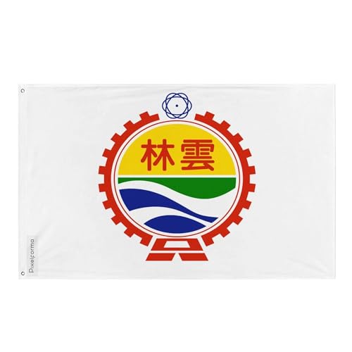 Drapeau Comté de Yunlin polyester résistant extérieur intérieur tailles Pixelforma