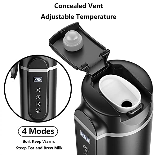 Taza térmica eléctrica para auto 420 ml negra miniatura 7