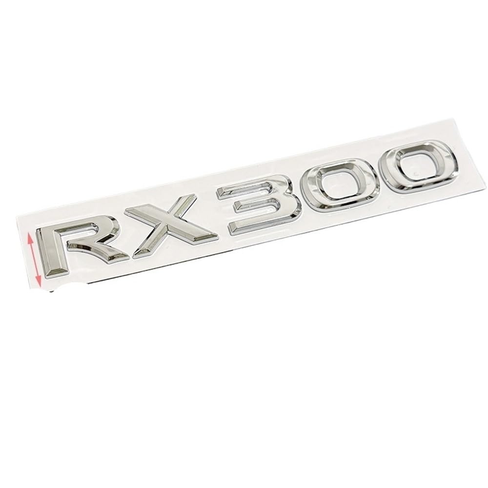 YTQMoreBNZ YYDStes Chrome Glossy Black ABS RX200t RX270 RX300 RX350 RX450h RX450hL HYBRID EmblemCompatible With LEXUS Car Trunk Trunk Rear Logo Sticker