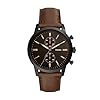 Fossil Townsman Men's Watch with Chronograph Display and Genuine Leather Band