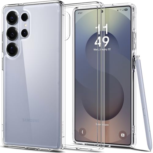 Spigen Ultra Hybrid | Samsung Galaxy S25 Ultra Case [Transparent] [Air Cushion Protection] Galaxy S25 Ultra Back Cover | TPU+PC - Crystal Clear