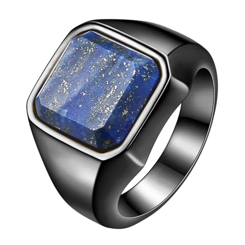 Chevalière avec lapis-lazuli pour homme style élégant taille L à X