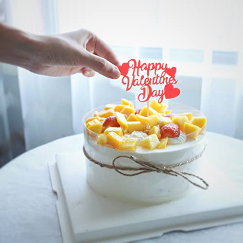 ULTECHNOVO 20Pcs Feliz Dia Namorados Escolhe Toppers De Cupcake De Dia Namorados Toppers De Sobremes