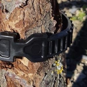 BricoLoco.com Brida entutorar árboles. Pack 10 uds. Correa Ajustable para Sujetar árboles a tutores. Collar de Goma para sujeción de árboles a Tutor guía sin dañar el Tronco. Atadura Suave. (10)