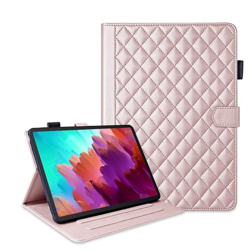 Coque Lenovo Tab P12 et Xiaoxin Pad Pro 12.7 TB370FU en cuir rose gold