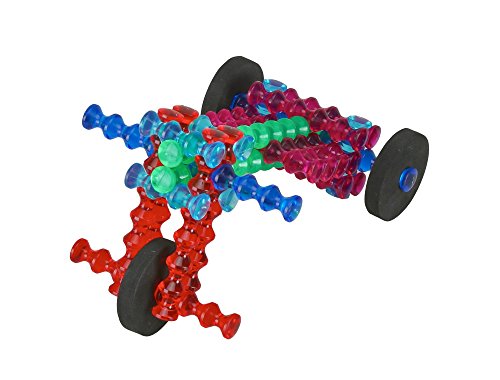 Popular Playthings Playstix Translucent Set Construction Toy Building Blocks 105 Piece Kit #TOP2