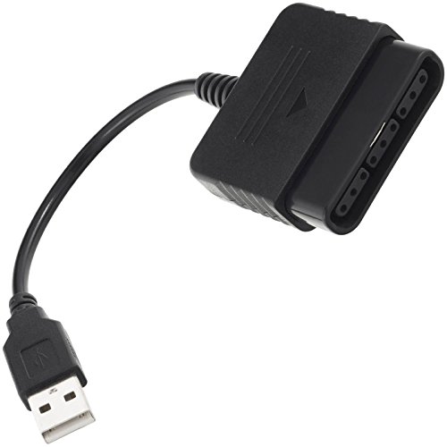 DaoRier Konverter Adapter Kabel Stecker für PS2 auf Xbox 360 Controller USB 1.1/1.0/2.0 Schwarz